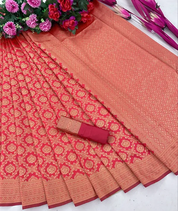 RED_PURE_BANARASI_SAREE